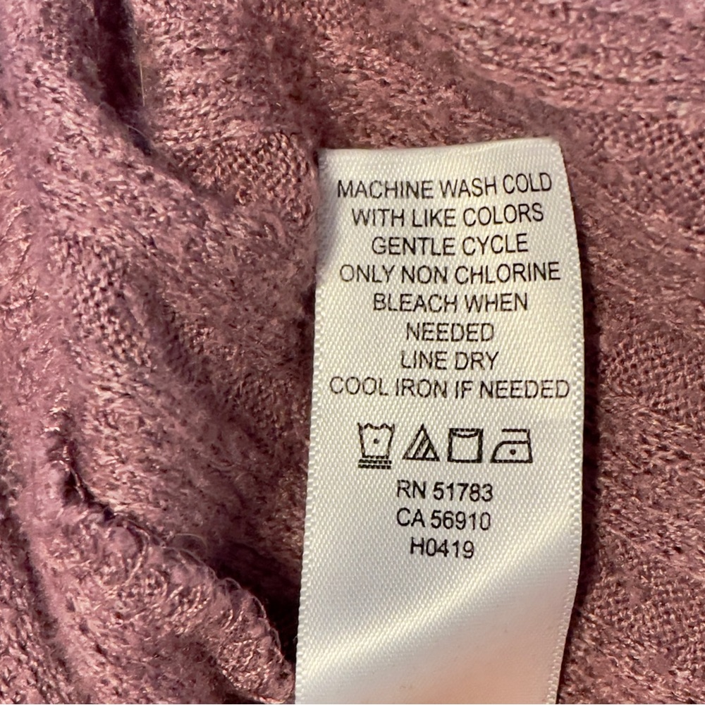 Maurice’s Solid Button Back Cardigan, Color Mauve… - image 7